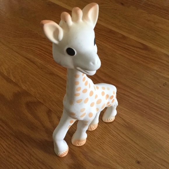 1960s Vintage Sophie The Giraffe Rubber Teething Squeaky Toy Baby Squeeze Retro - Picture 3 of 15